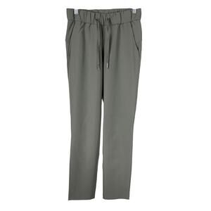 Lululemon On The Fly Pant Woven Grey Women's Size 2 Excellent Used Condition